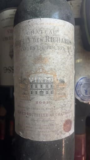 Bordeaux Côtes de Bourg Château Moulin des Richards 2001
