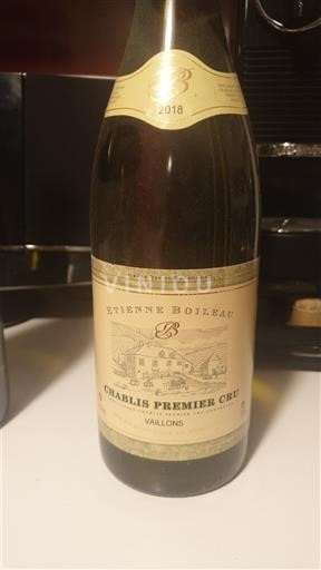Burgundsko Chablis Premier Cru Etienne Boileau Vaillons 2018