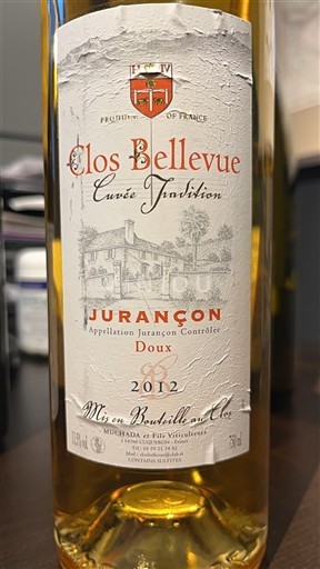 Sudoeste Jurançon Clos Bellevue Initation 2012