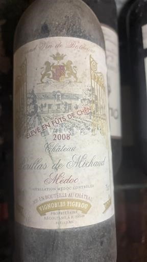 Bordeaux Médoc Château Pouillas de Michaud 2008