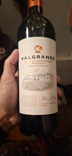 Thung lũng Maipo Maipo Central Valgrande Merlot Carménère Reserva Selección Especial 2024