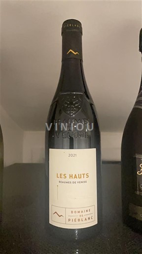 Vale do Ródano Beaumes de Venise Domaine Pieblanc Les Hauts 2021