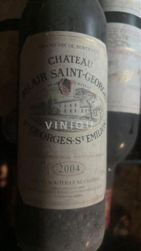 Burdeos Saint-Georges-Saint-Émilion Château Bilair Saint-Georges 2004