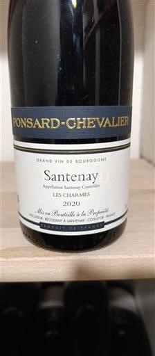 Burgundi Santenay Ponsard-Chevalier Les Charmes 2020