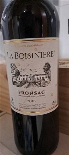Burdeos Fronsac La Boisinière 2016