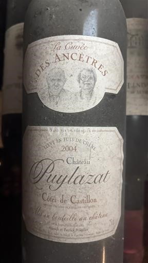 Bordeaux Ni doloceno Château Puylazat La des Ancêtres 2004