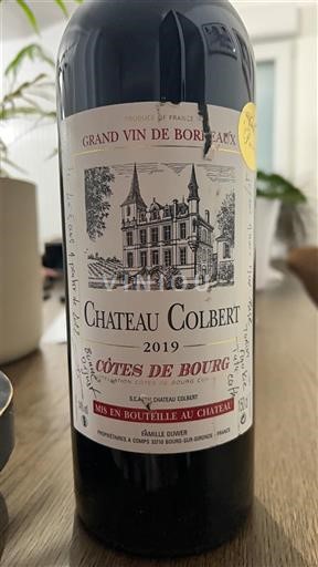 Bordeaux Côtes de Bourg Château Colbert 2019