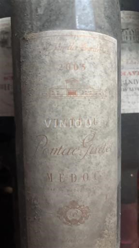 Burdeos Médoc Château Ponteillac Gadet 2005