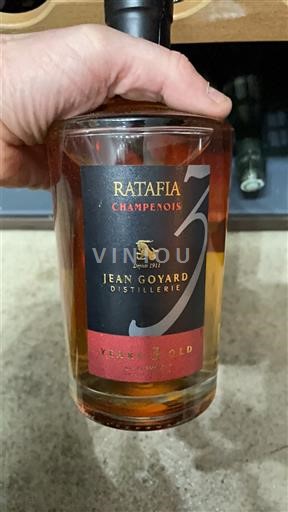 Šampanja Ratafia champenois Jean Goyard Distillerie 3 Years Old Neleten.