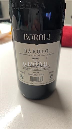 Piedmont Wines Barolo Boroli Riserva 2016