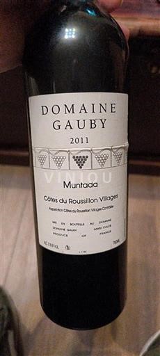 Roussillon Côtes du Roussillon Villages Domaine Gauby Muntada 2011