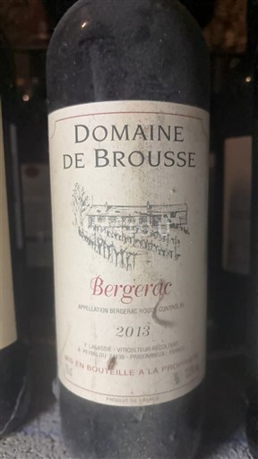 Sudoeste Bergerac Domaine Brousse 2013