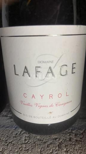 Linguadoca e Rossiglione Côtes catalanes Domaine Lafage Cayrol Vieilles Vignes de Carignan 2020