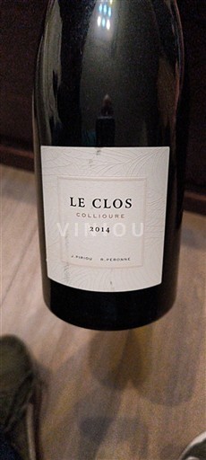 Roussillon Collioure Le Clos saint Sébastien Le Clos 2014