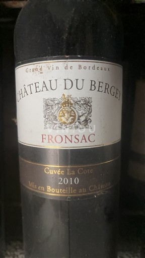 Burdeos Fronsac Château Bergey La Cote 2010
