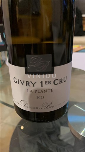 Wines Rouge sec La Plante Dançan-Berthoux 2023 France Burgundy Givry AOC Premier Cru