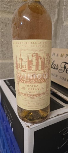 Bordeaux Loupiac Château Ricaud 1998