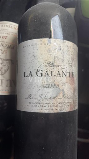 Burdeos Bordeaux Château La Galante 2015