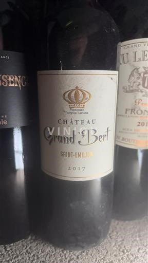 Burdeos Saint-Émilion Château Grand Bert 2017