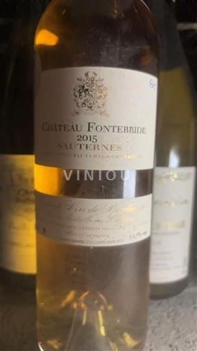 Bordeaux Sauternes Château Fontebride 2015