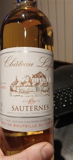 Bordeaux Sauternes Château Lafon 2022 Neročník