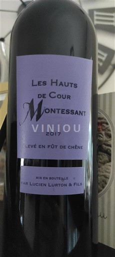 Bordeaux Les Hauts de Cour Montessant 2017