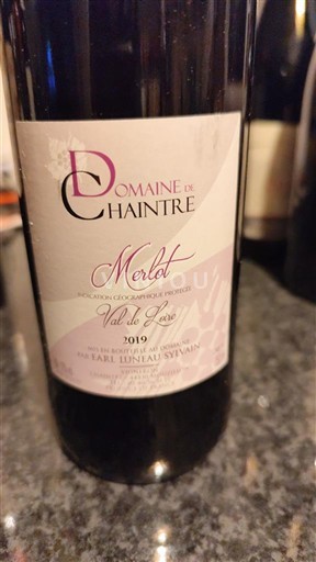 Loirevallei Domaine Chaintré Merlot 2019