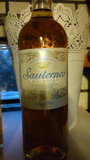 Bordeaux Sauternes Baron Philippe de Rothschild 2012