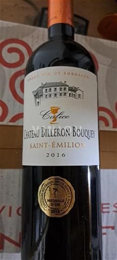 Bordeaux Saint-Émilion Chateau Billeron Bouquey Calice 2016