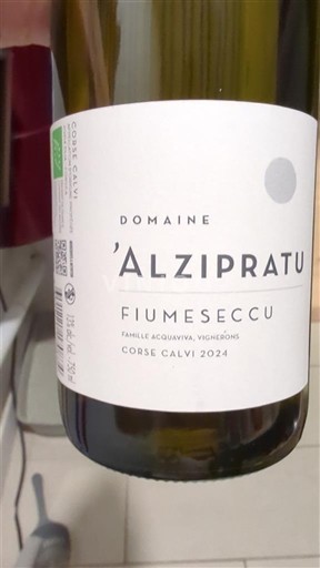 Corse Không được chỉ định Domaine Alzipratu Fiumeseccu 2024