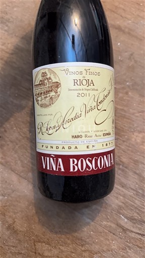 La Rioja Rioja R. López de Heredia Viña Tondonia Viña Bosconia 2011