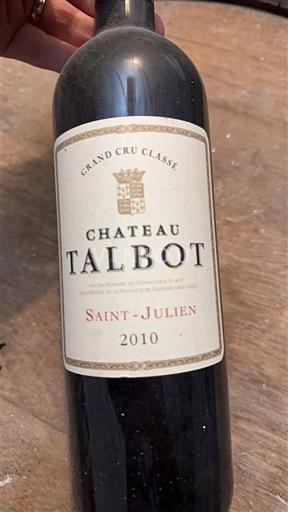 Bordeaux Saint-Julien Grand Cru Classé Château Talbot 2010