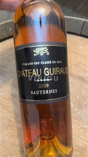 Bordeaux Sauternes Premier Grand Cru Château Guiraud 2010