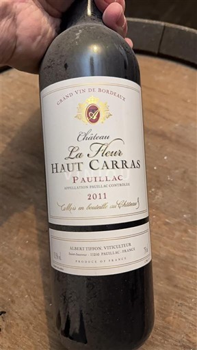 Bordeaux Pauillac Château La Fleur Haut Carras 2011