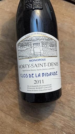 Borgogna Morey-saint-denis Domaine Robert Gibourg Clos de la Bidaude 2011
