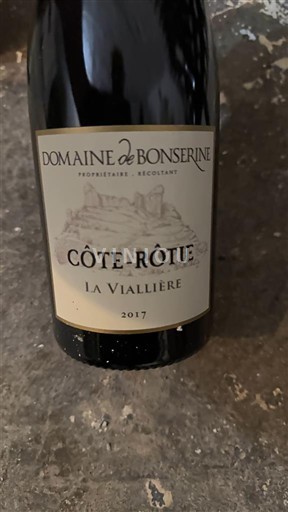 Rhône Valley Côte-Rôtie Domaine Bonserine La Viallière 2017