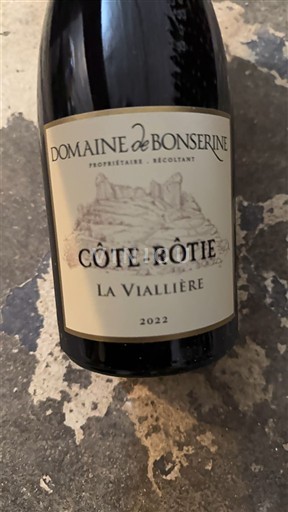Rhône Valley Côte-Rôtie Domaine Bonserine La Viallière 2022