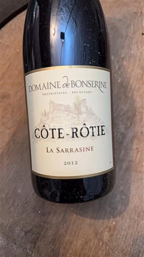 Rhône Valley Côte-Rôtie Domaine Bonserine La Sarrasine 2012