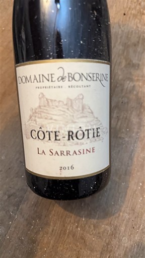 Rhône Valley Côte-Rôtie Domaine Bonserine La Sarrasine 2016
