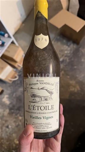 Vin Blanc sec Vieilles Vignes Domaine Philippe Vandelle 1978 France Jura L'Étoile AOC