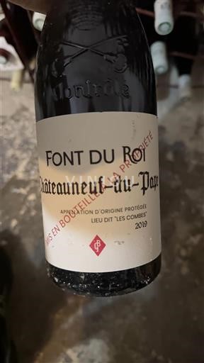 Rhônen laakso Châteauneuf-du-Pape Font du Roi Les Combes 2019