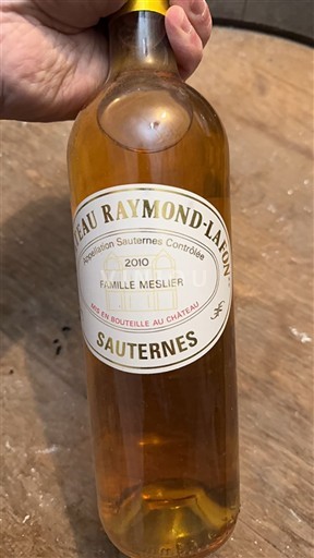 Bordeaux Sauternes Château Raymond-Lafon Famille Meslier 2010