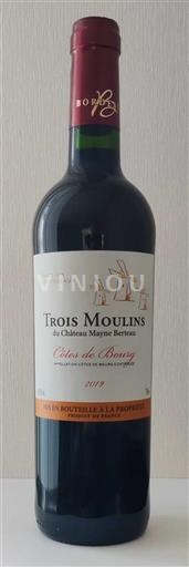 Bordeaux Côtes de Bourg Mayne Berteau Trois Moulins 2019
