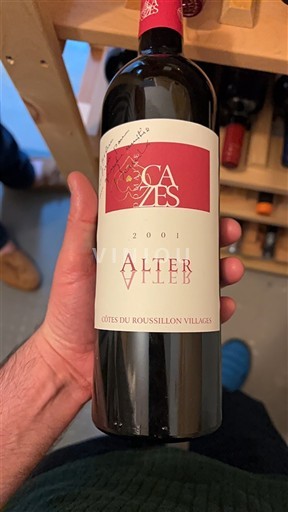 Roussillon Côtes du Roussillon Villages Cazes Alter Villet 2001