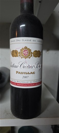 Bordeaux Pauillac Grand Cru Croizet-Bages 2007