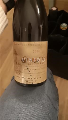 Viinit Rouge sec La Grande Berge Michel Goubard & Fils 2009 Ranska Burgundi Givry AOC Premier Cru