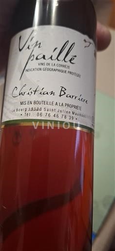 Sudoeste Não especificado Christian Barrière Vin paillé 2013