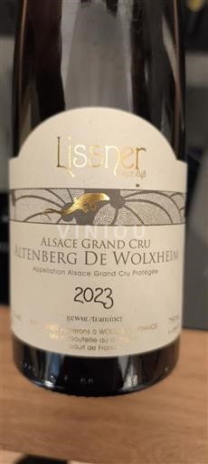 Alsazia Non specificato Grand Cru Lissner 2023