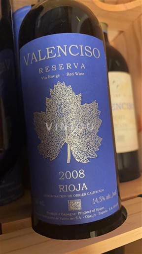 La Rioja Rioja Valenciso Reserva 2008