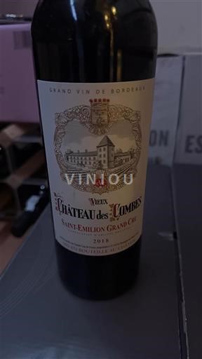 Burdeos Saint-Émilion Gran Cru Grand Cru Château Vieux Château des Combes 2018
